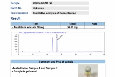 Ultima MENT 50 Lab Test