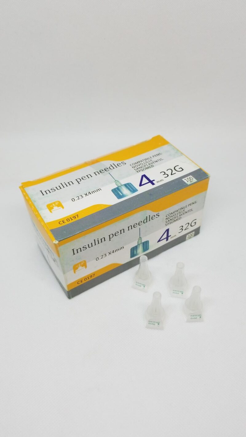 Insulin Needle <p class="fgs">Compatinle Pens: Novo, Lilly, Sanofi Avents, Ypsomed 4mm</p>